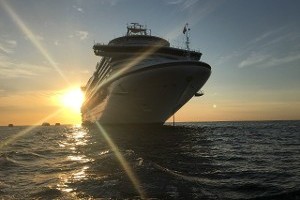 Ship in Sunset