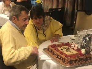 Man with Birthday Cake