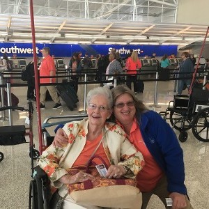 Two Women at Airport