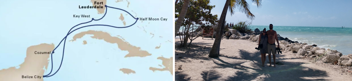 HAL October Cruise Map | Key West Beach