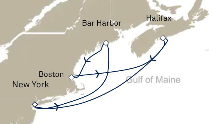 Elite Cruises - July 2022 Rte Map