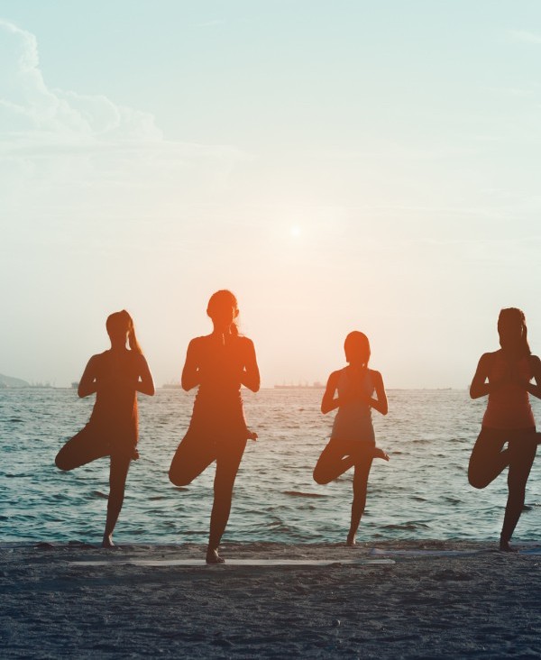 Brain Health Beach Yoga