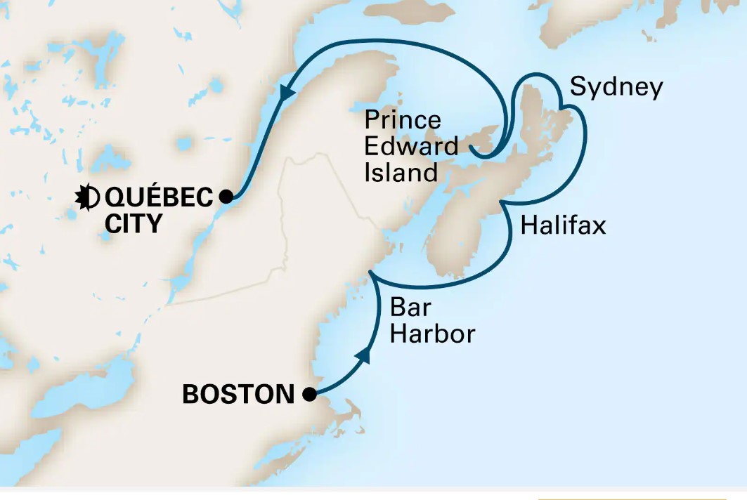 East Coast & Canada Map 2023