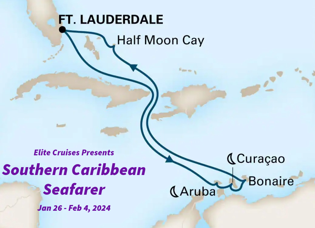 Elite Cruises Southern Caribbean Map