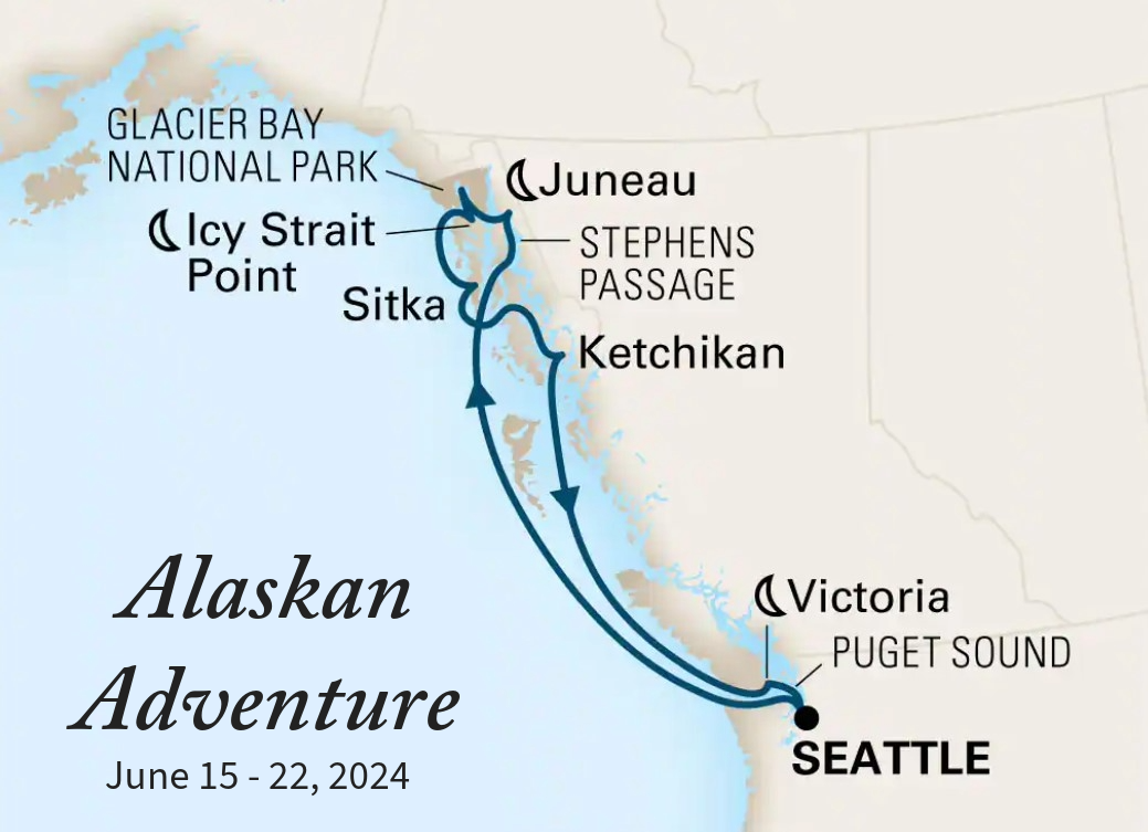 Alaskan Adventure 2024 Map