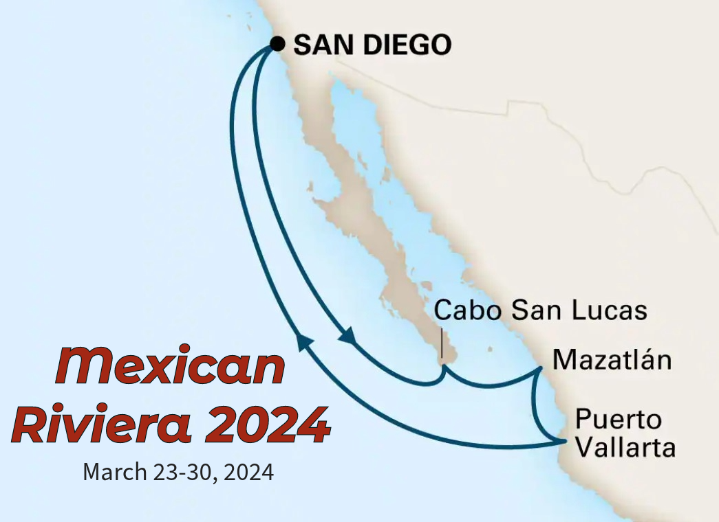 Mexican Riviera 2024 Map
