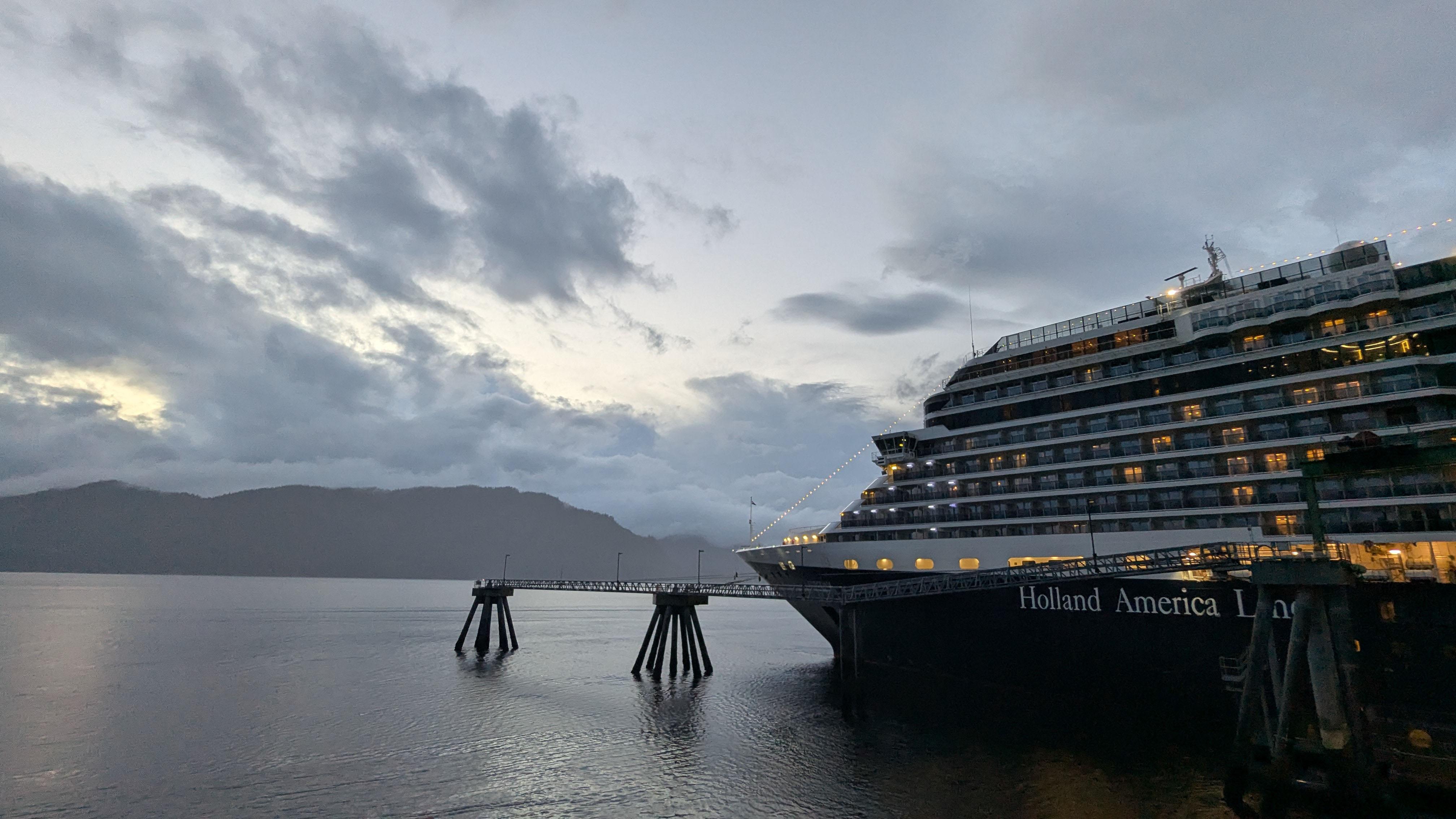 Alaska Ship Sunset